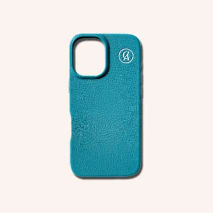 เคสหนังแท้ iPhone 16 (ไอโฟน) สีฟ้าฮาวาย - Genuine Leather Case iPhone 16 Hawaii Color