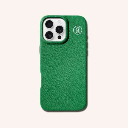 เคสหนังแท้ iPhone 16 (ไอโฟน) สีฟอเรส - Genuine Leather Case iPhone 16 Forest Color - iPhone 16 Pro Max