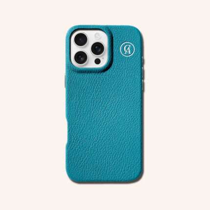 เคสหนังแท้ iPhone 16 (ไอโฟน) สีฟ้าฮาวาย - Genuine Leather Case iPhone 16 Hawaii Color - iPhone 16 Pro Max