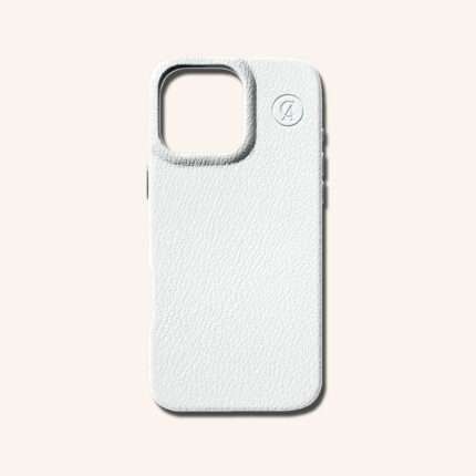 เคสหนังแท้ iPhone 16 (ไอโฟน) สีขาว - Genuine Leather Case iPhone 16 White Color - iPhone 16 Pro Max