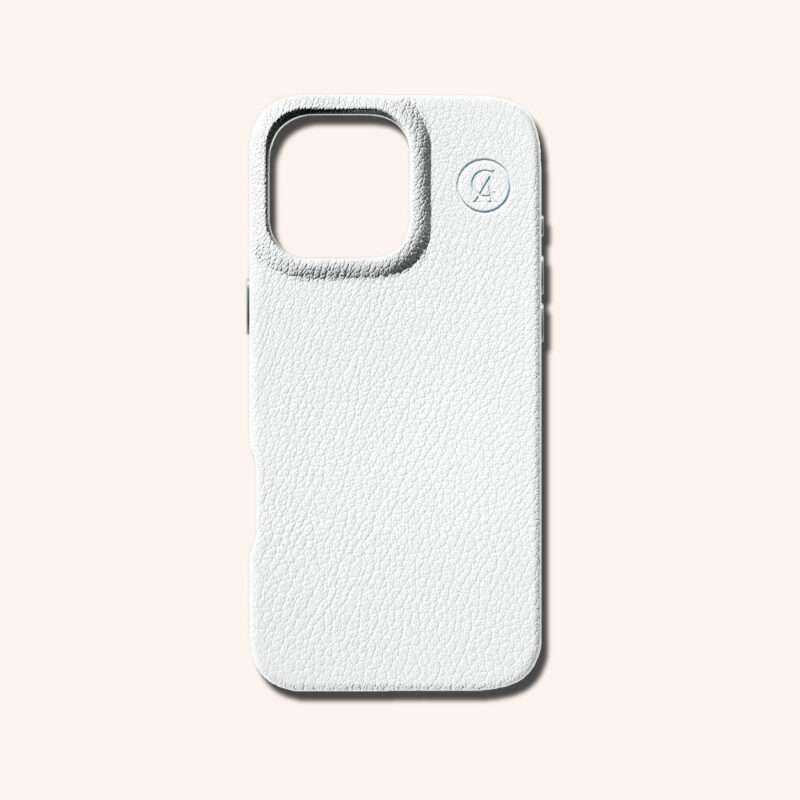เคสหนังแท้ iPhone 16 (ไอโฟน) สีขาว - Genuine Leather Case iPhone 16 White Color - iPhone 16 Pro Max